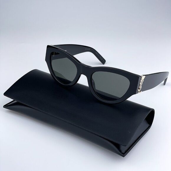 NEW Saint Laurent SLM94 001 Black Grey Cat Eye Women Sunglasses main image 11